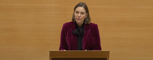 Samantha Besson, membre du Conseil de Fondation GESDA, inaugure sa leçon « Reconstruire l’ordre institutionnel international » au Collège de France