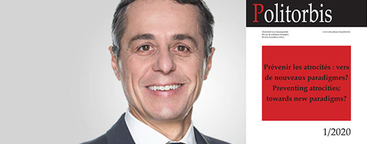 Ignazio Cassis met GESDA en lumière dans son éditorial de «Politorbis»